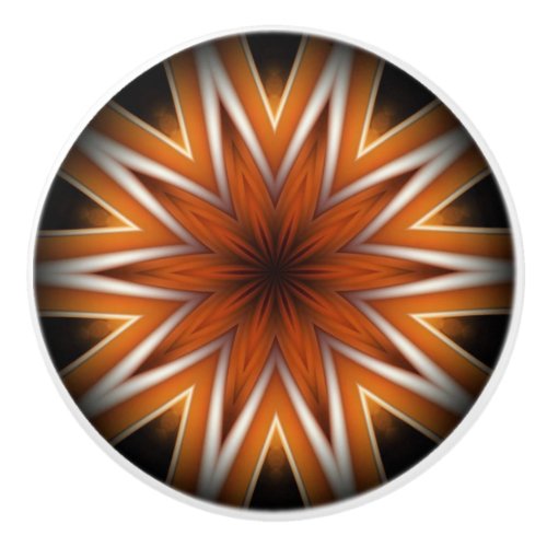  Avant_Garde  Starburst Russet And Black 0211   Ceramic Knob