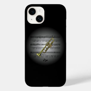 Avant Garde ~ Trumpet on Globe with Sheet Music Case-Mate iPhone 14 Case