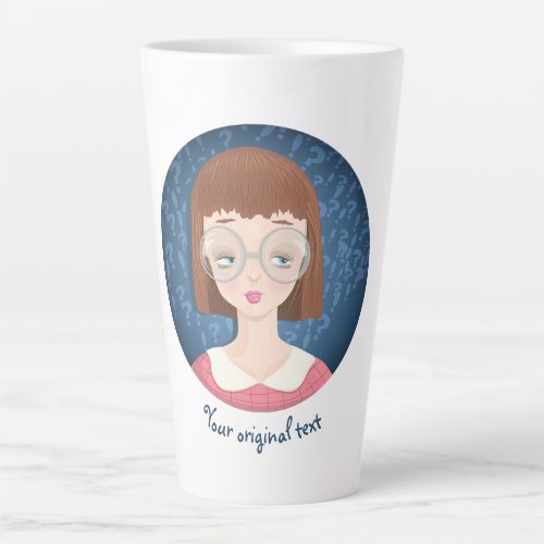 Avatar geek girl  latte mug