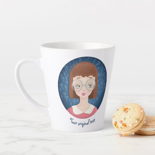 Avatar geek girl  latte mug