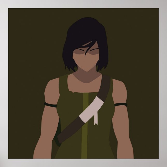 Avatar The Legend of Korra Korra Minimalist Poster (Front)