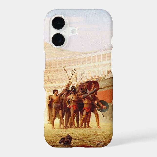 Ave Caesar by Jean-Leon Gerome iPhone Case (Back)