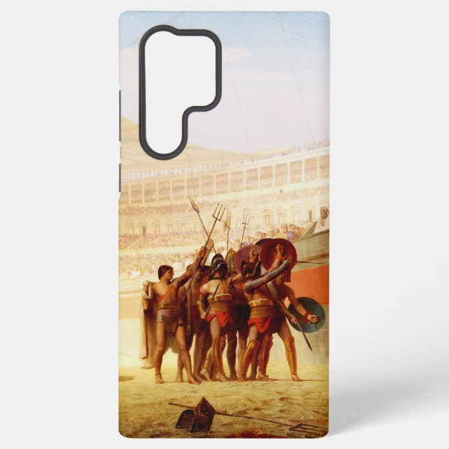 Ave Caesar by Jean-Leon Gerome Samsung Galaxy Case (Back)