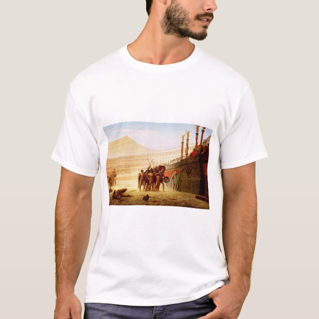 Ave Caesar by Jean-Leon Gerome T-Shirt (Front)