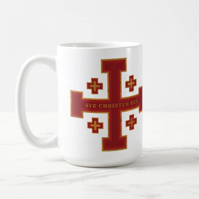 Ave Christus Rex Coffee Mug (Left)