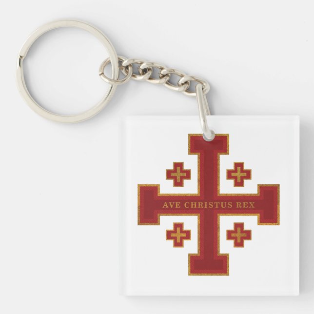 Ave Christus Rex Keychain (Front)