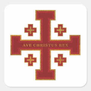 Ave Christus Rex Square Sticker
