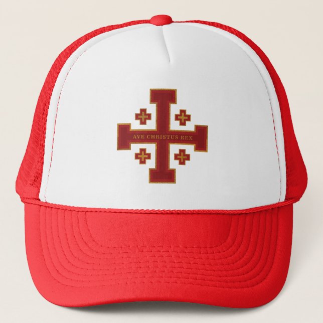 Ave Christus Rex Trucker Hat (Front)