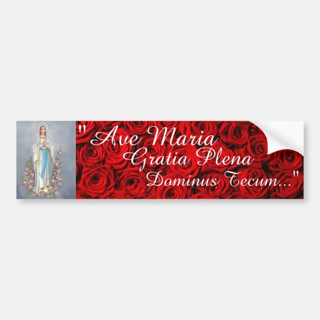 Ave Maria Bumper Sticker (Front)