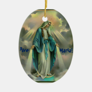 Ave Maria Ceramic Ornament