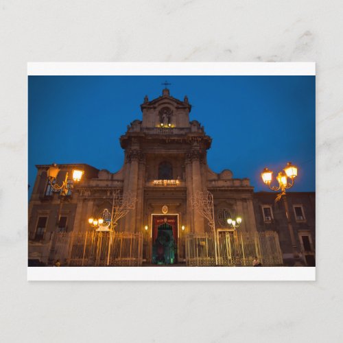 Ave Maria Church in Catania Postcard