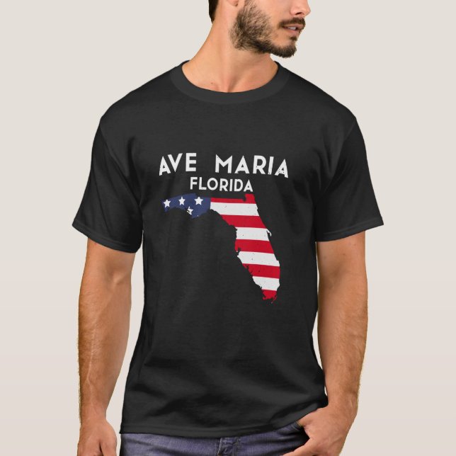 Ave Maria Florida USA State America Travel Floridi T-Shirt (Front)