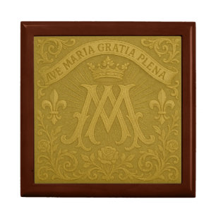 Ave Maria Gratia Plena Marian Religious Gift Box