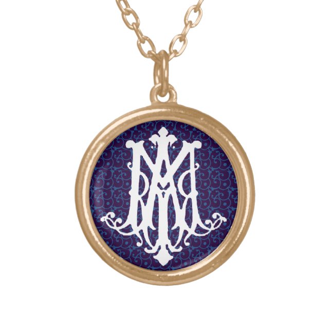 Ave Maria - Latin for Hail Mary - Necklace (Front)