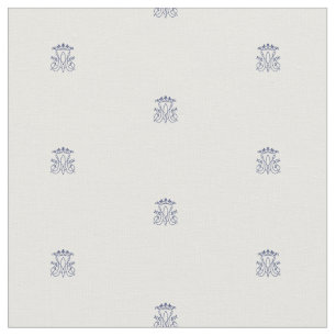 Ave Maria  Monogram pattern fabric
