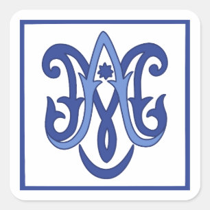 Ave Maria Square Sticker