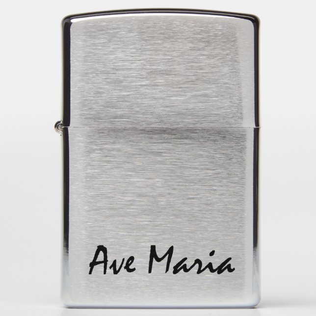 Ave Maria Zippo Lighter (Front)