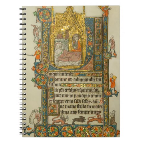 Ave Maris Stella Christmas Medieval Manuscript Notebook