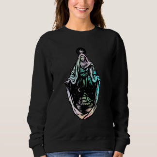 Ave Maris Stella Lady Blessed Mother Mary Latin Ca Sweatshirt