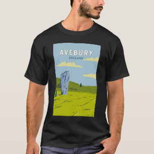 Avebury England Travel Art Vintage T-Shirt