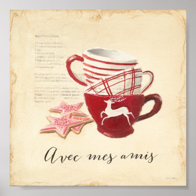 Avec Mes Amis Poster (Front)