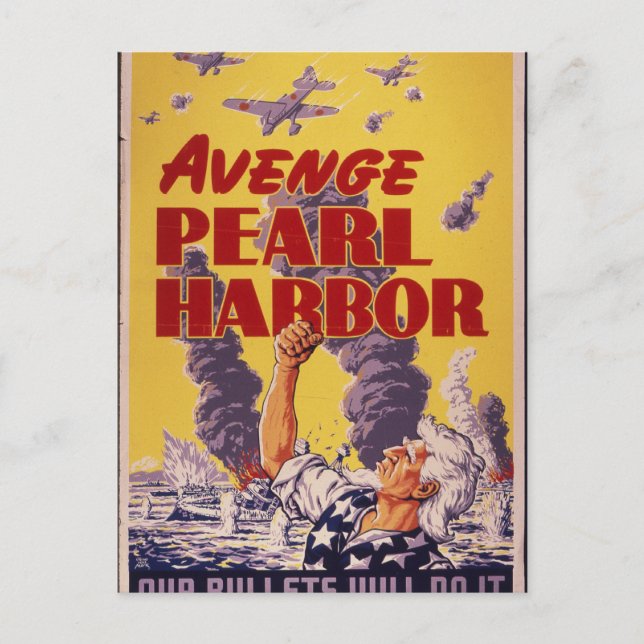 Avenge Pearl Harbor Postcard (Front)