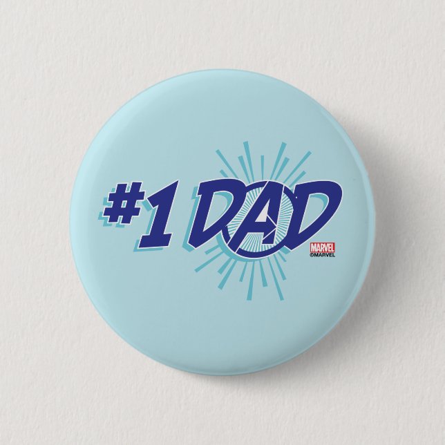 Avengers | #1 Dad Button (Front)