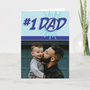 Avengers   #1 Dad Custom Photo Card