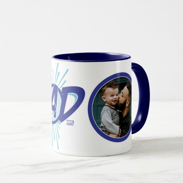 Avengers | #1 Dad Custom Photo Mug (Front Right)
