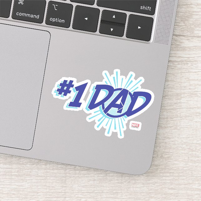Avengers | #1 Dad Sticker (Detail)
