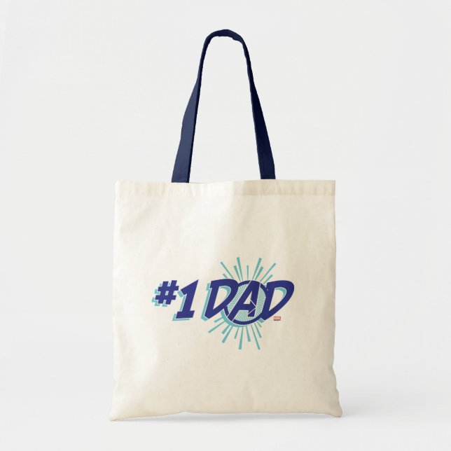 Avengers | #1 Dad Tote Bag (Front)