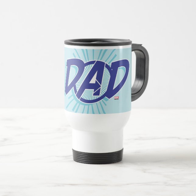 Avengers | #1 Dad Travel Mug (Front Right)