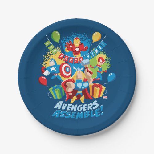 Avengers Assemble Birthday Party Paper Plates