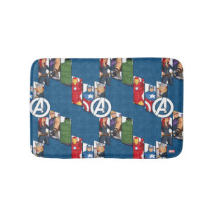 Avengers Assemble Characters Kid Pattern Bath Mat