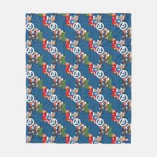 Avengers Assemble Characters Kid Pattern Fleece Blanket