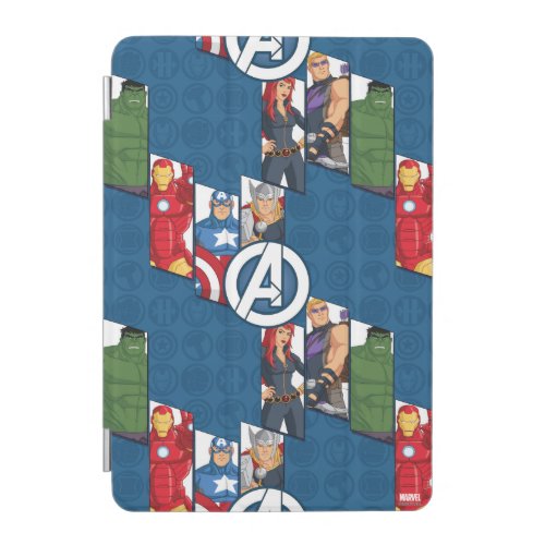 Avengers Assemble Characters Kid Pattern iPad Mini Cover