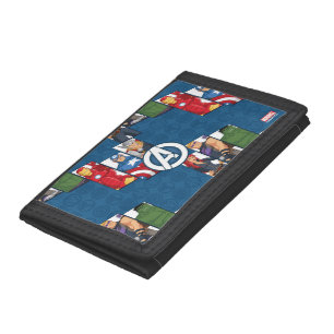 Avengers Assemble Characters Kid Pattern Tri-fold Wallet