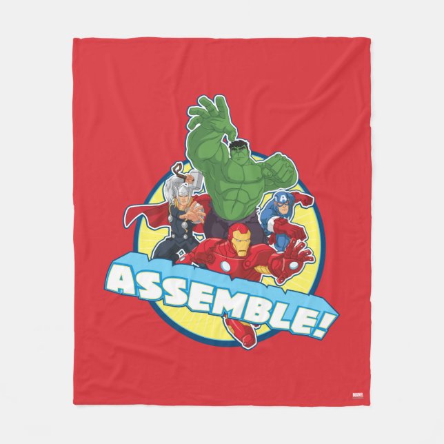 Avengers Assemble! Fleece Blanket (Front)