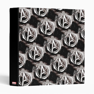 Avengers Assemble Grunge Pattern 3 Ring Binder
