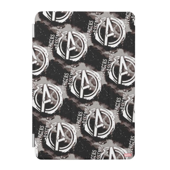 Avengers Assemble Grunge Pattern iPad Mini Cover (Front)