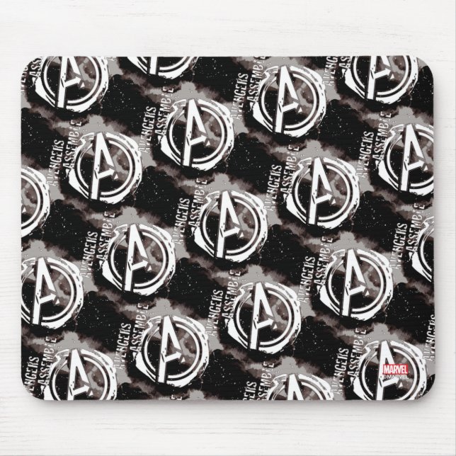 Avengers Assemble Grunge Pattern Mouse Pad (Front)
