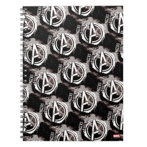 Avengers Assemble Grunge Pattern Notebook