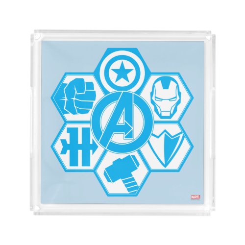 Avengers Assemble Icon Badge Acrylic Tray