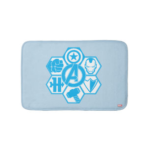 Avengers Assemble Icon Badge Bath Mat