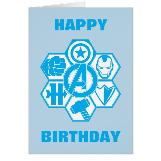 Avengers Assemble Icon Badge Cards (Front)