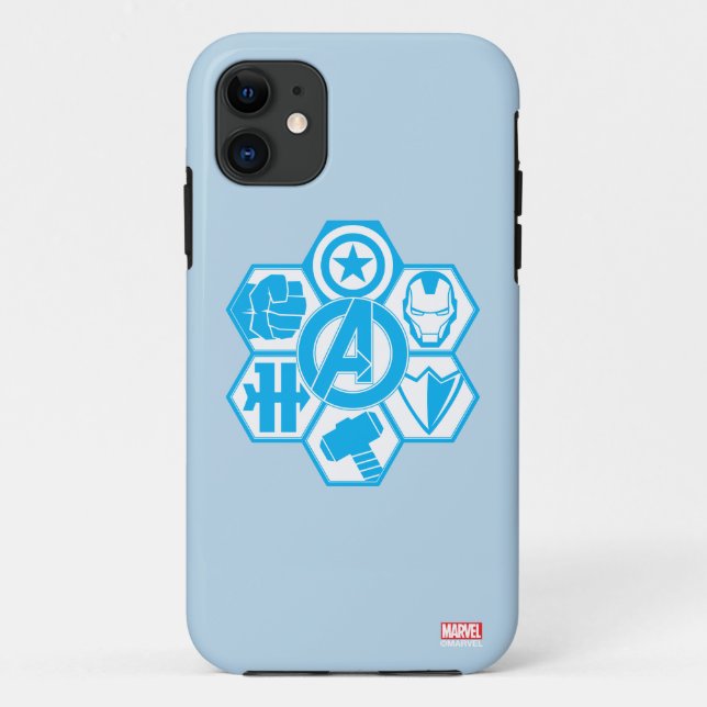 Avengers Assemble Icon Badge Case-Mate iPhone Case (Back)