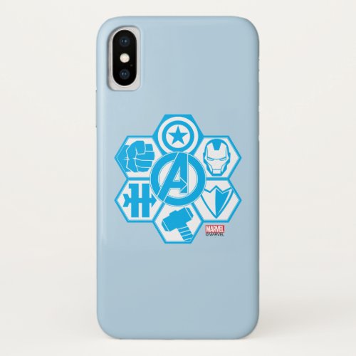 Avengers Assemble Icon Badge iPhone X Case