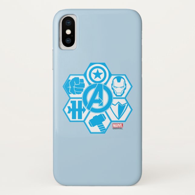 Avengers Assemble Icon Badge Case-Mate iPhone Case (Back)