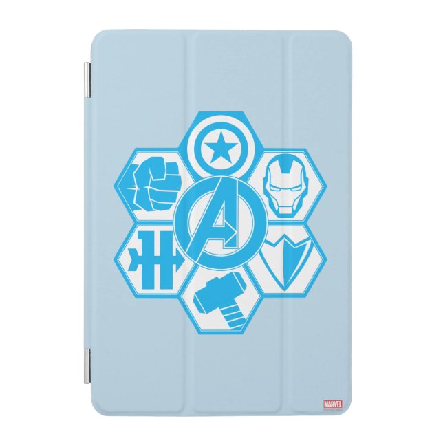 Avengers Assemble Icon Badge iPad Mini Cover (Front)