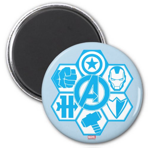 Avengers Assemble Icon Badge Magnet